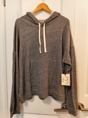 NWT Electric & Rose  Heather Gray Hoodie Size L